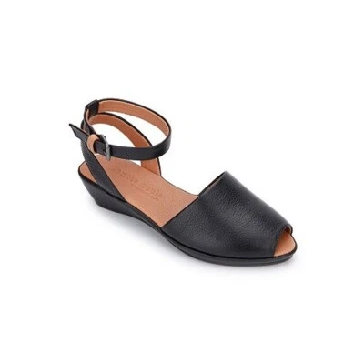 Sandalias Kenneth Cole para mujer 6 M de cuero negro lirio envolventes al tobillo nuevas en caja WH3 Foto 1 de 4