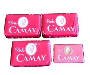 Barras de Jabón ROSA CAMAY LOGOTIPO ANTIGUO ESTRELLAS 4 Barras Vintage Envueltas 1 Mini 3 Viaje/Hotel - Imagen 1 de 2