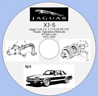 Jaguar XJS 3.6,5.3 V12 y He V12 reparación, manuales de taller y listas de piezas 1975-91 Foto 1 de 4