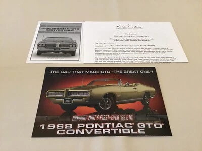Pontiac GTO 1968 convertible Danbury como nuevo folleto solo 1:24 Foto 1 de 4