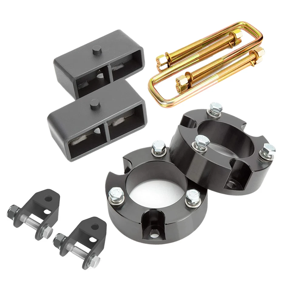 Kit de elevación niveladora trasera delantera de 3"" + extensión de choque para Chevy Silverado 07-19 Foto 1 de 4