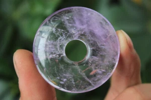 25 g Hebilla de Cuarzo Cristal de Paz Amatista Natural Cuarzo Cristal Curación 1 - Imagen 1 de 14