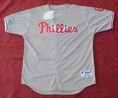 Vintage Majestic MLB Philadelphia Phillies Ryan Howard #6 Jersey Size 54 Cover