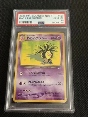 Psa 10 GRADED 2001 Neo Destiny JAPANESE Dark Exeggutor #103 - Image 1 of 2