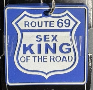VTG Truckstop, Humor, Fun, Naughty Rubber Keychain Approximately 4“ Total Length - Picture 1 of 2