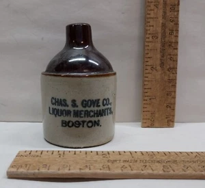 CHAS S GOVE CO - Liquor Merchants - BOSTON - EMPTY mini JUG - listing #613256 - Picture 1 of 8