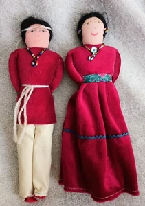 Male And Female Navajo Dolls 10 Inches Tall - Picture 1 of 8