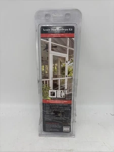 Bildschirmdicht Bildschirm Tür Hardware Kit Schwerlast schwarz für Vinyl/Holz SDHWBK - Bild 1 von 6