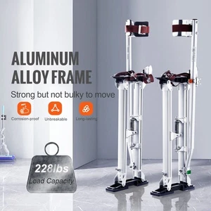 Adjustable Aluminum Stilts with Knee Pads for Painting & Taping, 61-101.6 cm - Picture 1 of 6
