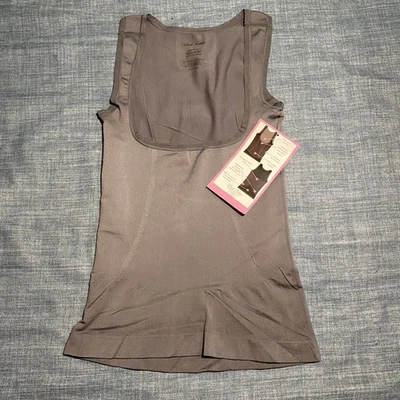 Black Fuchsia Seamless Under Bra Shaping Tank Women's Size L Smoothing Control - Image 1 of 4