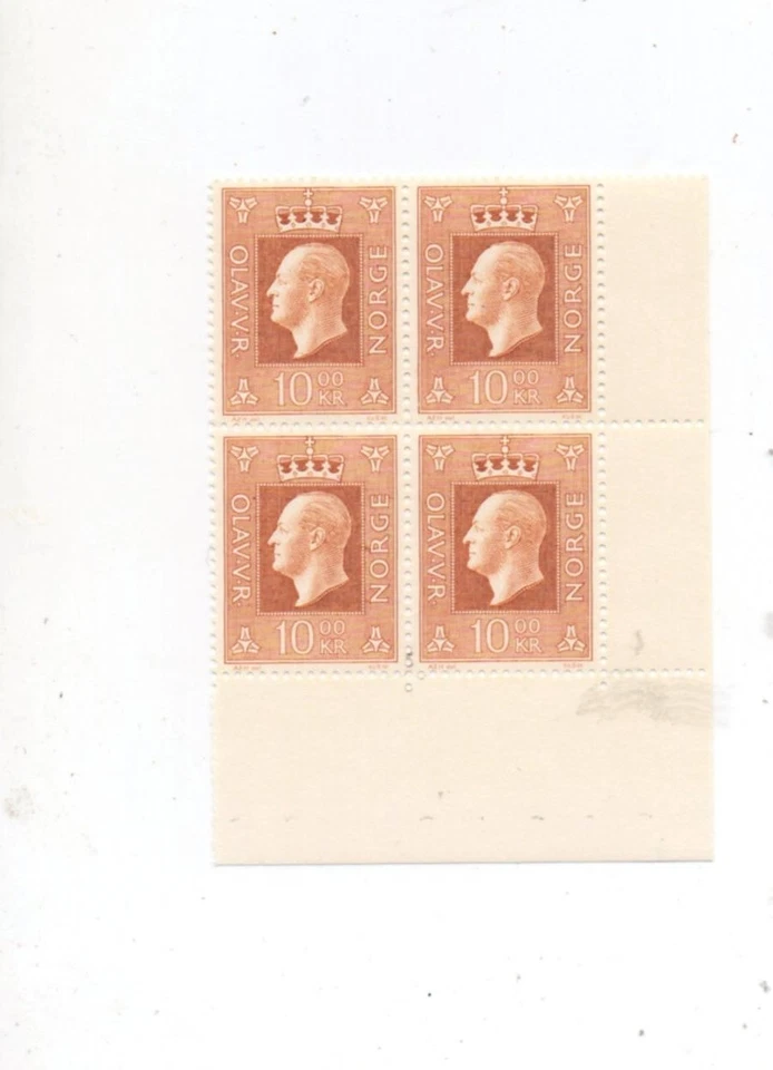 Noruega MNH Como Nuevo Nunca Bisagras Bloque de 4 Scott 541 Foto 1 de 1