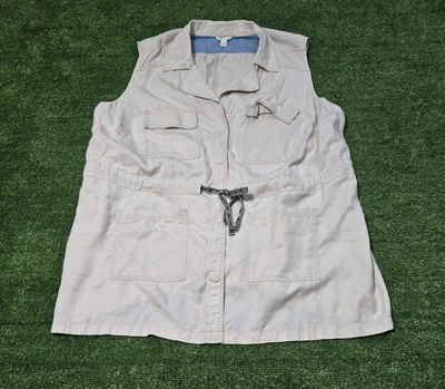 Chaleco informal caqui Cato para mujer 22/24 W Foto 1 de 4