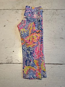 Girl's LILLY PULITZER Size 12-14 Patterned Cropped Leggings - Picture 1 of 2