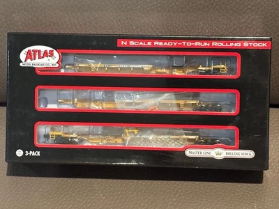 N scale Atlas #50004113  (BLMA)    Trinity 53' 3-unit Spine Car TTX TTAX #355055 - Image 1 of 2