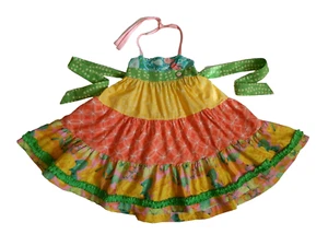 Matilda Jane Platinum Tiered Ellie Dress Narwhal  Jellyfish Butterfly size 4 - Picture 1 of 7