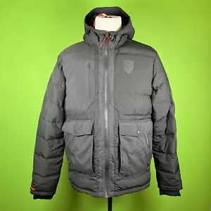 NEW Ferrari Puma Down Puffer Coat Men Sz Large Black $260 - Picture 1 of 7