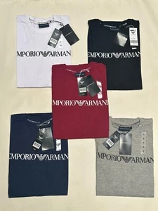 Men's Summer T-Shirt Emporio Armani short sleeve T-Shirt - Picture 1 of 9