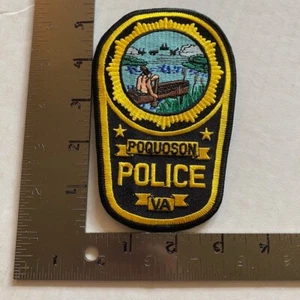POQUOSON VIRGINIA VA Sheriff or Police Patch INDIAN NATIVE AMERICAN CANOE SWAMP - Picture 1 of 2