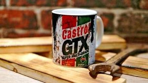 retro mug, vintage sign, distressed effect oil can mug, retro gift, mechanic - Picture 1 of 12