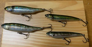 megabass 2 GIAN T DOG-X & 2 DOG-X OIKAWA         Male & Fmale color NM  lot - Picture 1 of 10