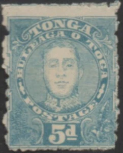 Tonga 1895 SG34 5d blue King George II MNG - Bild 1 von 1