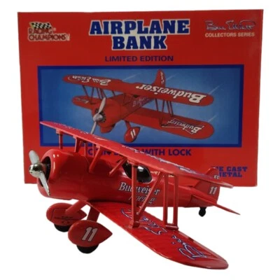 Racing Champions Airplane Coin Bank Budweiser Bill Elliott #11 Nascar Racing - Image 1 of 4