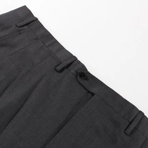 Kiton NWOT Pleated Dress Pants ~Size 42 US Solid Gray 100% Wool - Picture 1 of 10