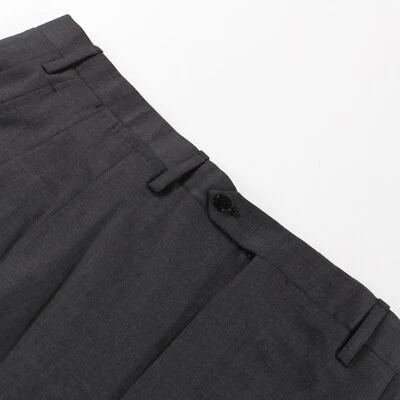 Kiton новый без ЯРЛЫКОВ плиссированные брюки ~ размер 42 США твердый серый 100% шерсти - Изображение 1 из 4