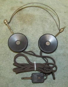Antique Set Of Radio Headphones, Automatic Electric  #46 - Picture 1 of 3