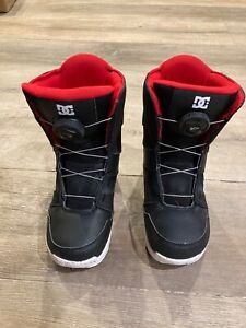 DC Youth Scout Boa Snowboard Boots, Kids Size 3, Black pre-owned
