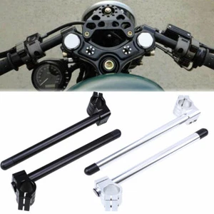 2 Pcs 31/32/33/35/37/39/41/50/51mm Clip-ons Handle Bar for 7/8'' 22mm Motorcycle - Picture 1 of 26