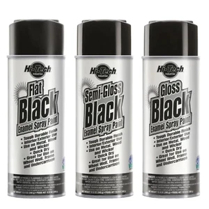Hi-Tech Flat, Semi-Gloss, & Gloss Enamel Black Paint - Picture 1 of 5