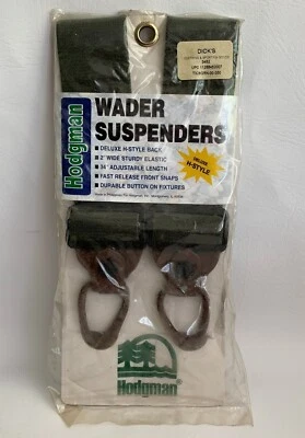 Hodgman Wader Suspenders H Style Back 2" Wide Elastic 34" Adjustable Length NEW - Image 1 of 4