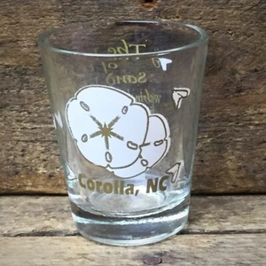 Corolla North Carolina Shot Glass w/ Legend of the Sand Dollar - Picture 1 of 6
