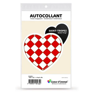 Sticker autocollant Coeur J'aime Saint-Tropez - Blason - Picture 1 of 6