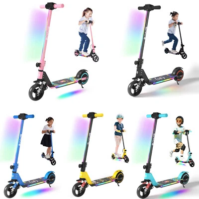 Elektroscooter Kinder Klappbar Elektroroller LED Gebraucht Elektro Kinderroller - Bild 1 von 4