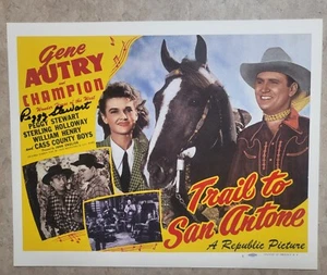 PEGGY STEWART SIGNIERTES TRAIL TO SAN ANTONE WESTERN FILMFOTO MIT GEN AUTRY - Bild 1 von 3
