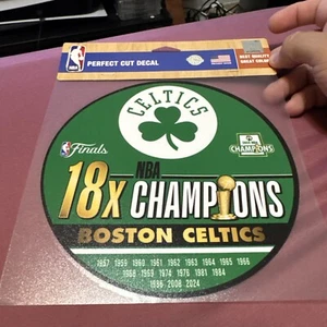 Boston Celtics 2024 NBA Finals Champions 8x8” Decal Window  Decal LICENSED  - Picture 1 of 1