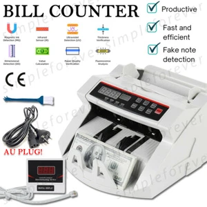 Automatic Money Counter Machine Bill Banknote Counter + Extra Digital Display AU - Picture 1 of 12