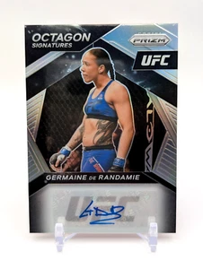 Germaine de Randamie 2021 Panini Prizm UFC OCTAGON SIG AUTO SILVER PRIZM - Picture 1 of 11