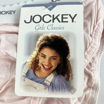 1998 Jockey Classic French Cut Panties Pink Girls XL 16 Combed Cotton Y2K - Image 1 of 4