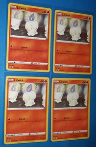 4x Litwick 031/192 31/192 Pokemon card Rebel Clash common NM  - Picture 1 of 1