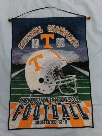 1998 University of Tennessee Football National Champions Banner Wall Hanging EUC Cover