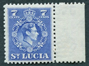 ST LUCIA 1949-50 7c ultramarine SG152 mint MNH FG King George VI KGVI #C02 - Picture 1 of 1