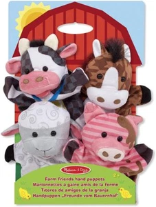 Melissa & Doug Farm Friends Hand Puppets - Picture 1 of 4