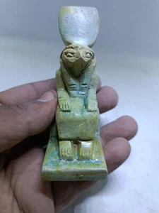 ALTE ÄGYPTISCHE ANTIQUITÄTEN ÄGYPTISCHE Statue der Götter Horus des Falkenvogels v. Chr. - Bild 1 von 15