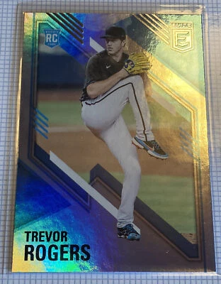 2021 Panini Chronicles Elite Base #46 Trevor Rogers RC Marlins Rookie - Image 1 of 2