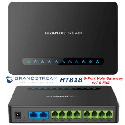Grandstream HT818- v2 VoIP Gateway with 8 FXS Gigabit NAT Router - Image 1 of 4