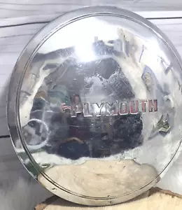 Vintage OEM 1940s Plymouth Polished 10" Stainless Steel Dog Dish Hubcap.Nice! - Picture 1 of 6