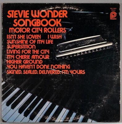 MOTOR CITY ROLLERS Stevie Wonder Songbook 1976 LP Vinyl Record : EX/VG SPC 3567 Foto 1 de 4